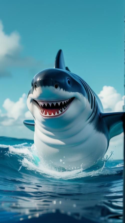 魔鯊魚正面圖片