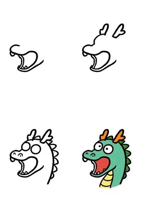 龍頭簡筆畫有哪些風格？