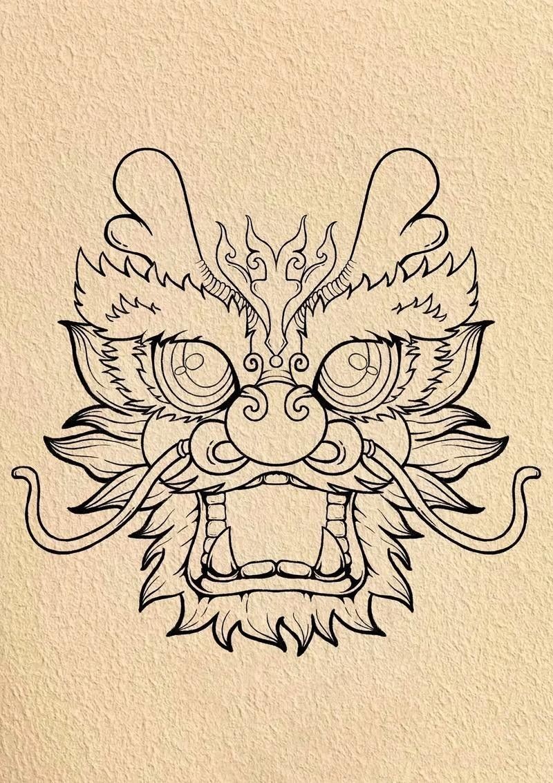 龍頭簡筆畫有哪些風格？