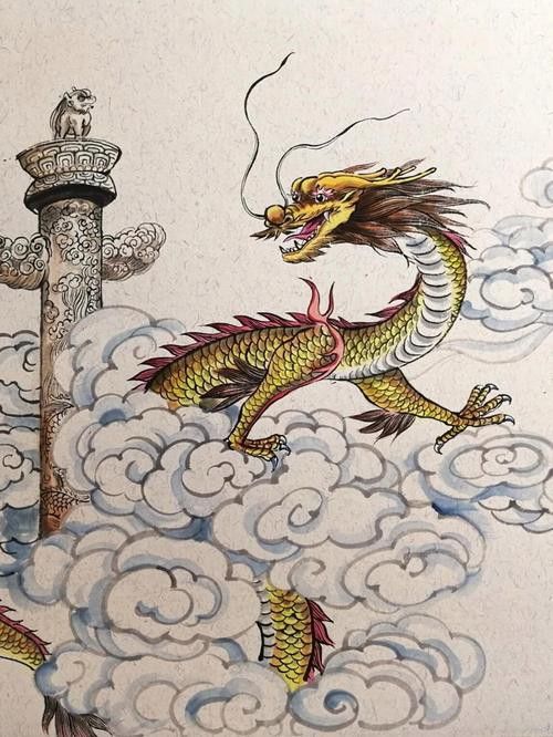 還有哪些畫作中的龍頭朝向右側(cè)？