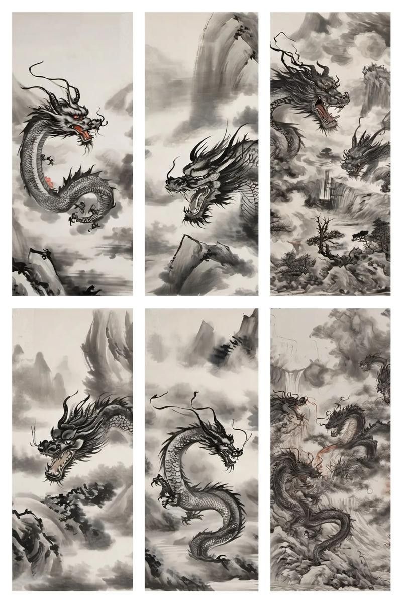 還有哪些畫作中的龍頭朝向右側(cè)？