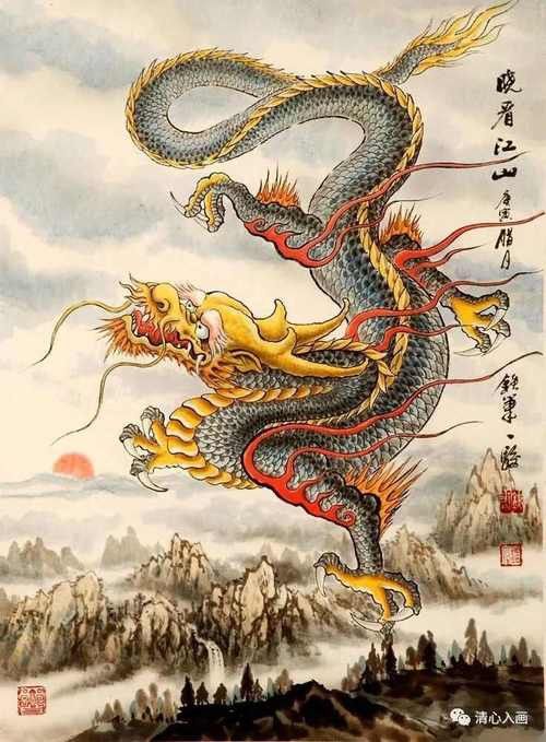 還有哪些畫作中的龍頭朝向右側(cè)？