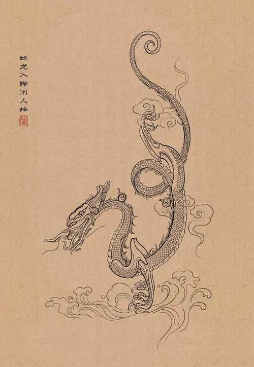 還有哪些畫作中的龍頭朝向右側(cè)？