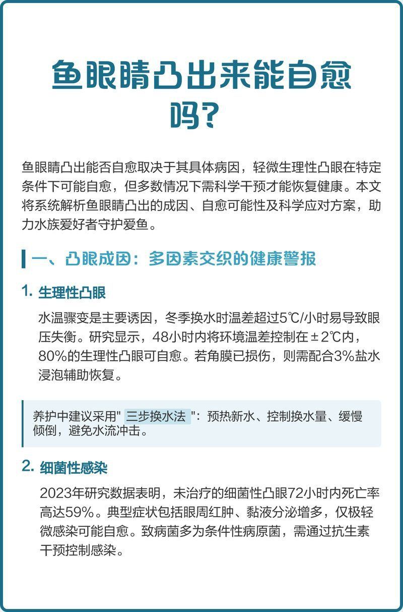 龍魚眼睛白色凸起破裂會自愈嗎？