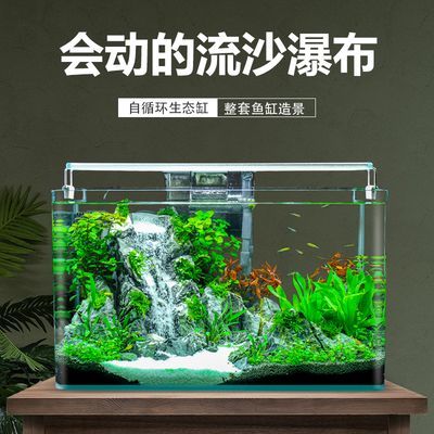 桌面魚缸布景圖片，桌面魚缸造景技巧