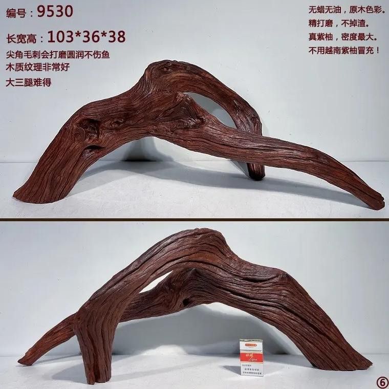 給我一些龍魚缸沉木造景的圖片