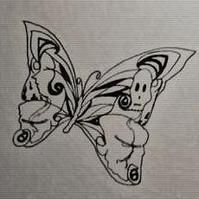 骷髏美人蝶