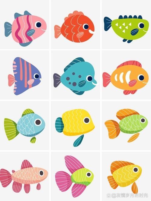 龍魚背景圖片大全可愛動漫版