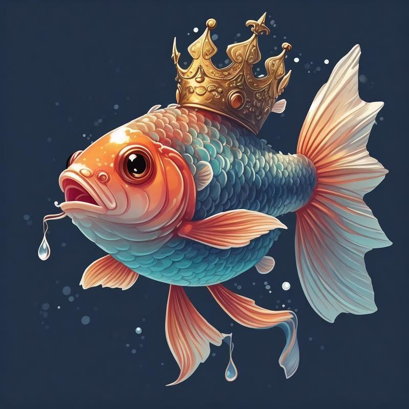 龍魚背景圖片大全可愛動漫版