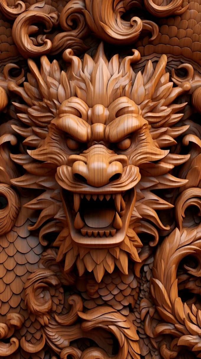 有沒有木雕龍頭的3D模型？