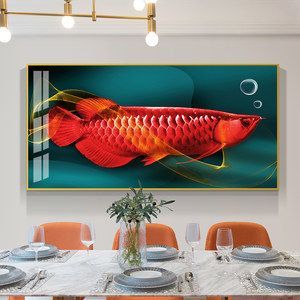 餐廳掛金龍魚(yú)好不好：餐廳掛一幅金龍魚(yú)好不好