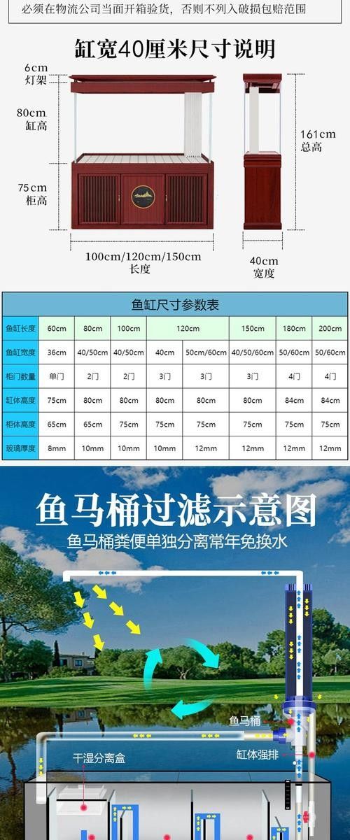龍魚缸的最佳尺寸圖紙圖片