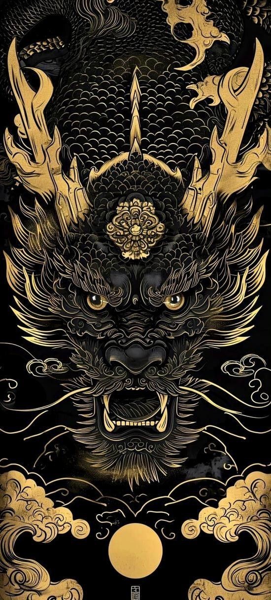 給我一些關(guān)于黑色龍的藝術(shù)作品