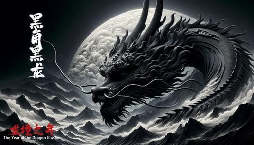 給我一些關(guān)于黑色龍的藝術(shù)作品