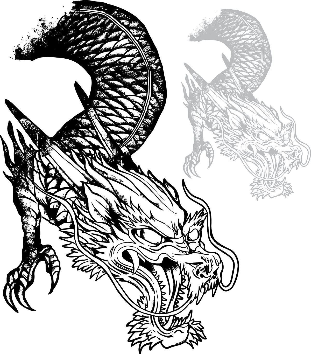 給我一些關(guān)于黑色龍的藝術(shù)作品