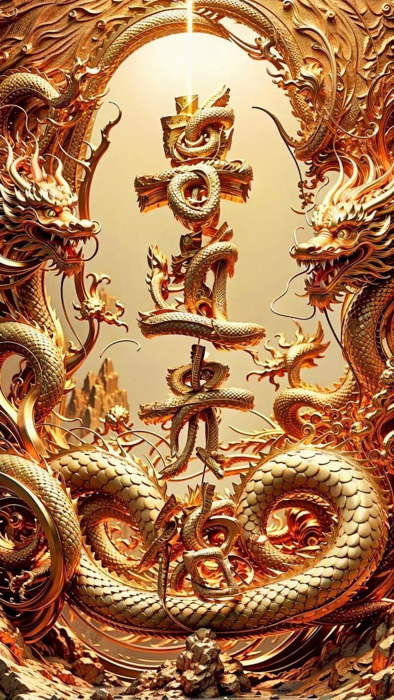 高清招財(cái)龍壁紙有哪些尺寸可選？