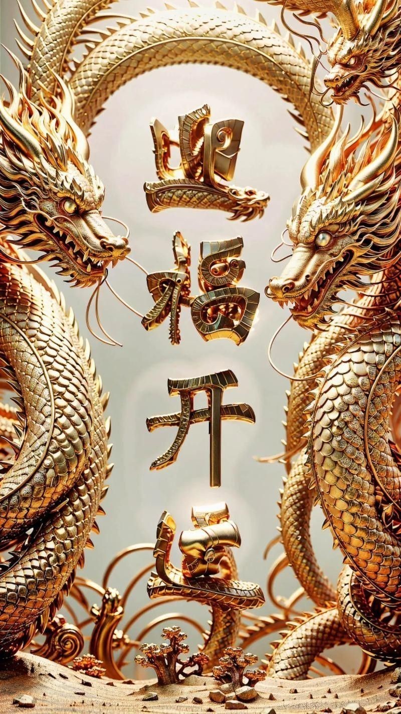 高清招財(cái)龍壁紙有哪些尺寸可選？