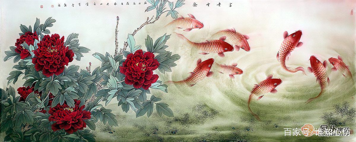 牡丹和魚的畫寓意和象征