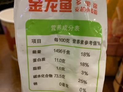 金龍魚營養成分表：金龍魚不僅美味可口，還富含多種對人體有益的營養成分