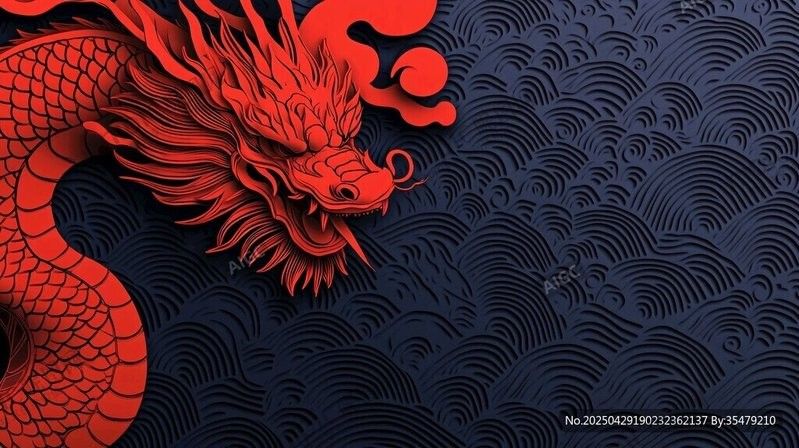 黑色龍與紅色元素搭配效果如何？