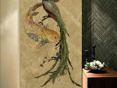 龍魚背景墻，龍魚背景墻的顏色搭配技巧
