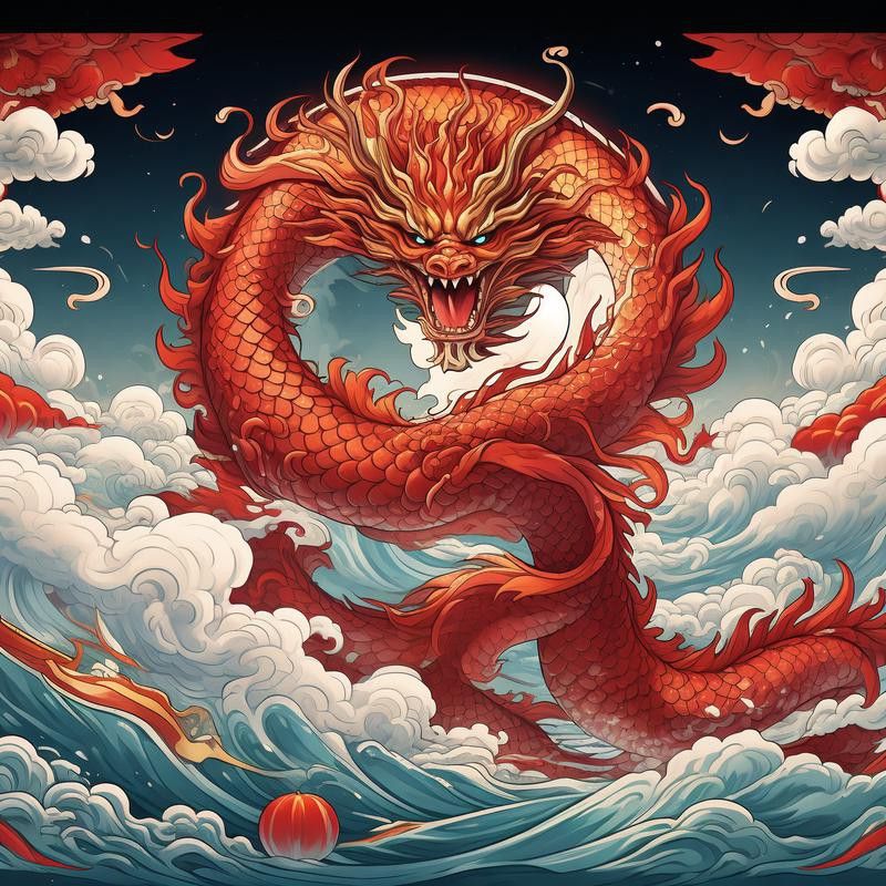 有沒有簡約干凈的紅龍微信頭像？