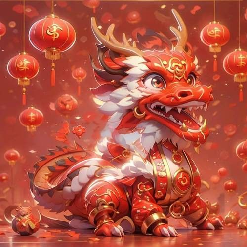 有沒有簡約干凈的紅龍微信頭像？