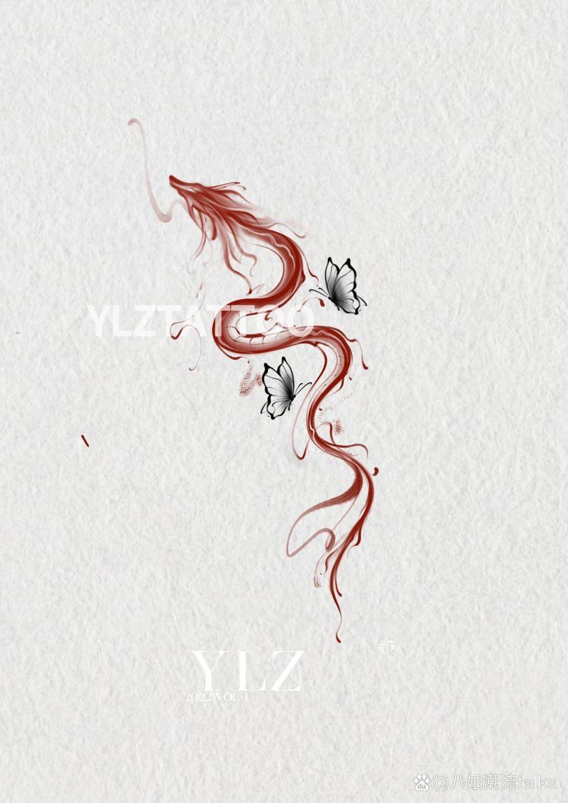 能推薦一些紅龍紋身手稿嗎？ 能推薦一些紅龍紋身手稿嗎？ 龍魚百科 第1張