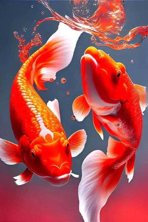 給我一些招財轉運魚的壁紙圖片