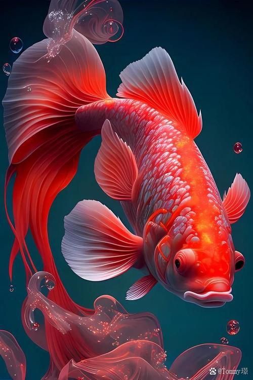 給我一些招財轉運魚的壁紙圖片