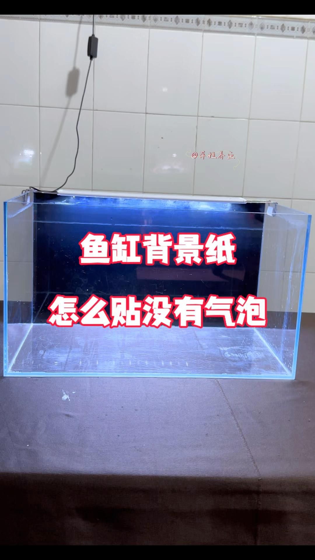 如何安裝龍魚(yú)缸壁紙？