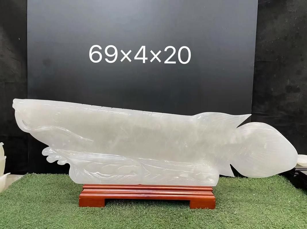 白玉金龍魚擺件圖片欣賞