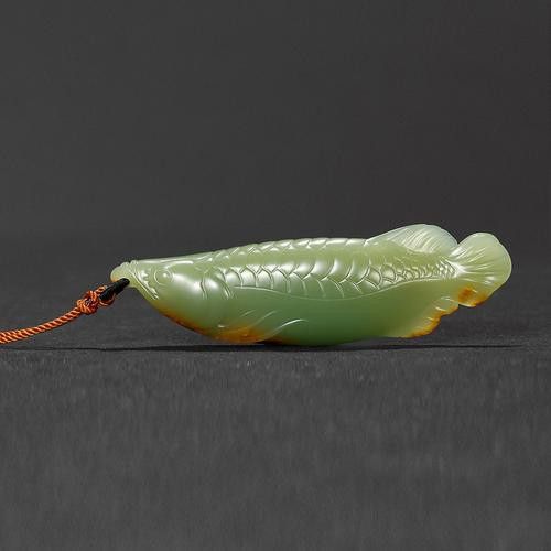 白玉金龍魚擺件圖片欣賞