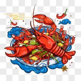 國潮風(fēng)格的卡通龍蝦圖片示例 國潮風(fēng)格的卡通龍蝦圖片示例 龍魚百科 第11張