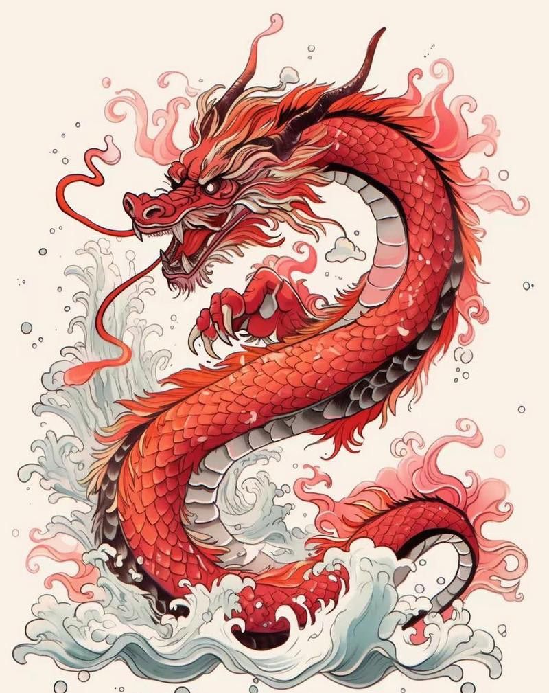 有沒有更多吉祥龍的圖案示例？