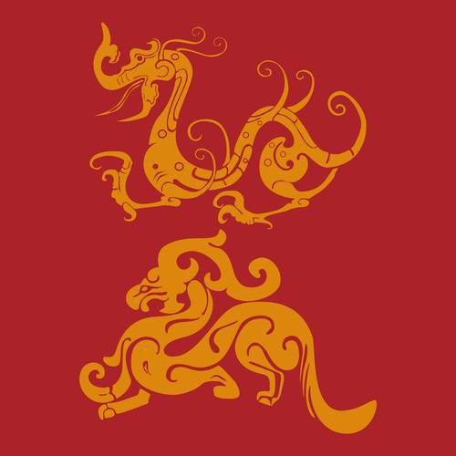有沒有更多吉祥龍的圖案示例？