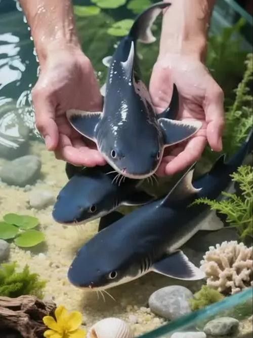 龍魚可以和藍鯊混養嗎圖片欣賞