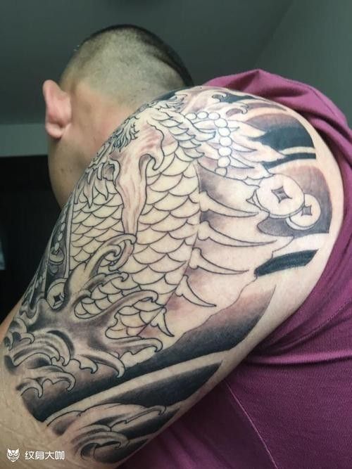 龍魚紋身圖案大全圖片