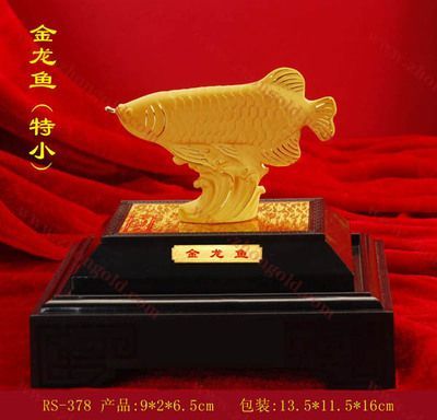 純金金龍魚擺件（純金金龍魚擺件的寓意）