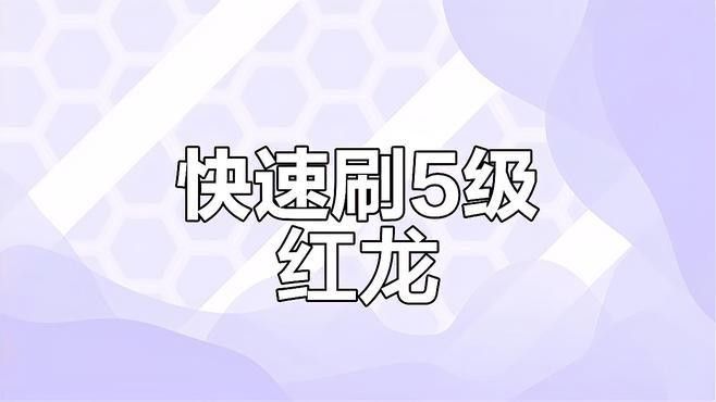 如何快速找到紅龍？