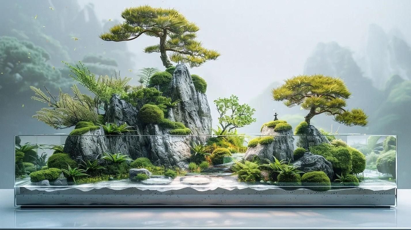 雷龍魚南美缸造景