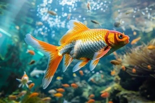 龍魚多大發色