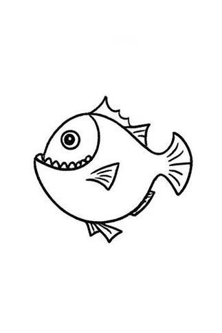 恐龍魚的圖片大全簡筆畫