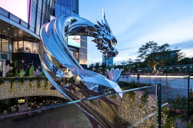 藝術創作中的水龍雕塑有哪些？