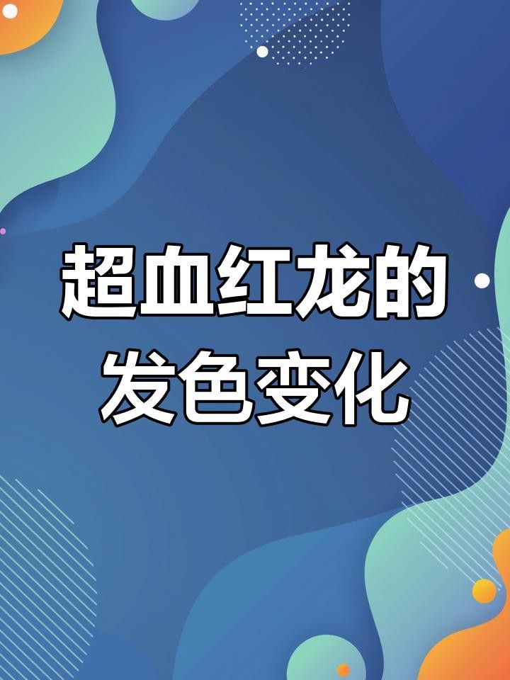 如何判斷超血龍魚是否發(fā)色成功？