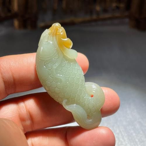 白玉龍魚(yú)圖片大全大圖欣賞