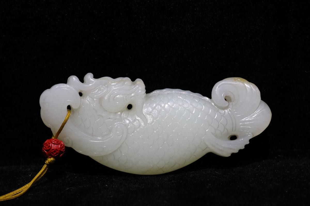 白玉龍魚(yú)圖片大全大圖欣賞