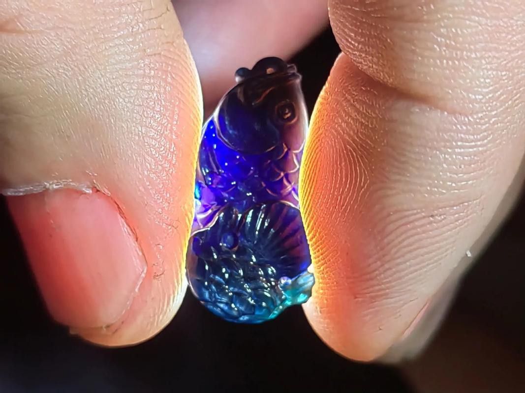 藍寶石金龍魚圖片高清
