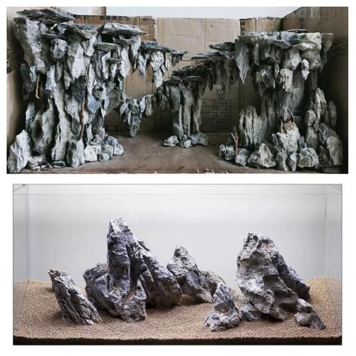 龍魚缸造景圖片大全 生態(tài)板