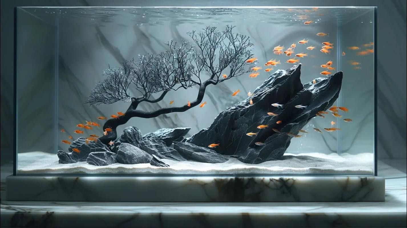 養(yǎng)龍魚(yú)魚(yú)缸背景圖